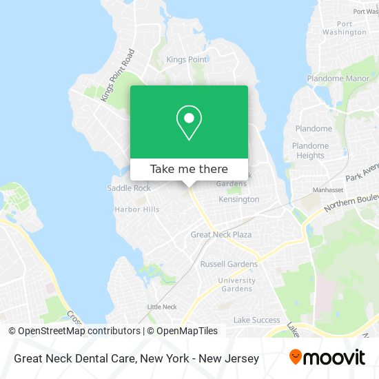 Great Neck Dental Care map