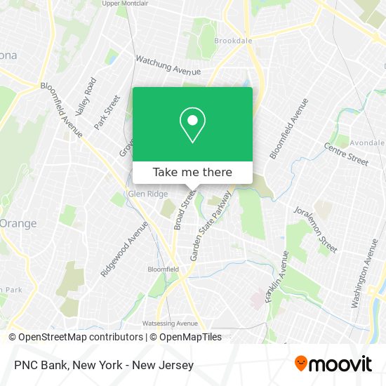 PNC Bank map