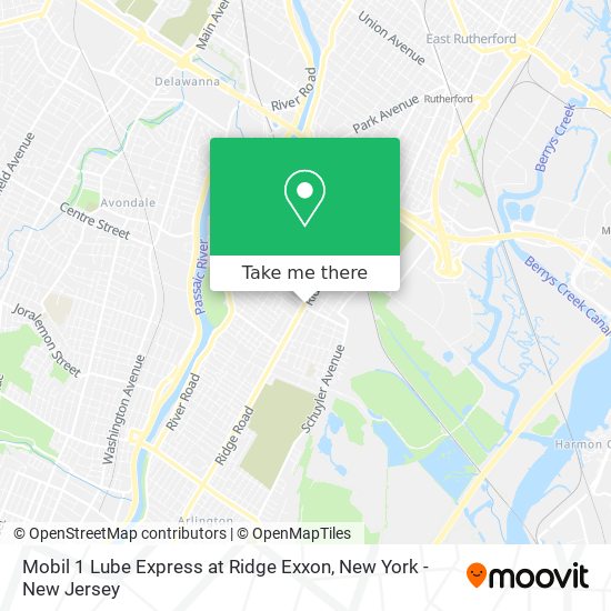 Mobil 1 Lube Express at Ridge Exxon map