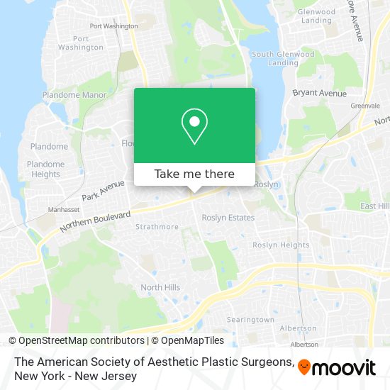 The American Society of Aesthetic Plastic Surgeons map