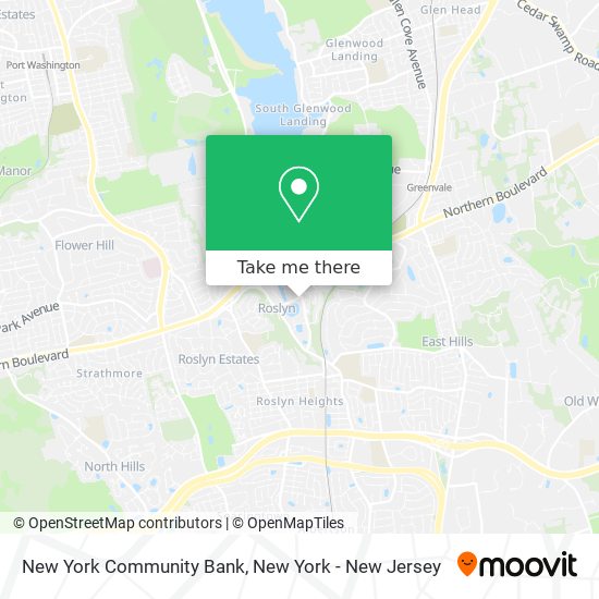 Mapa de New York Community Bank