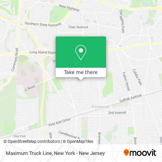 Maximum Truck Line map