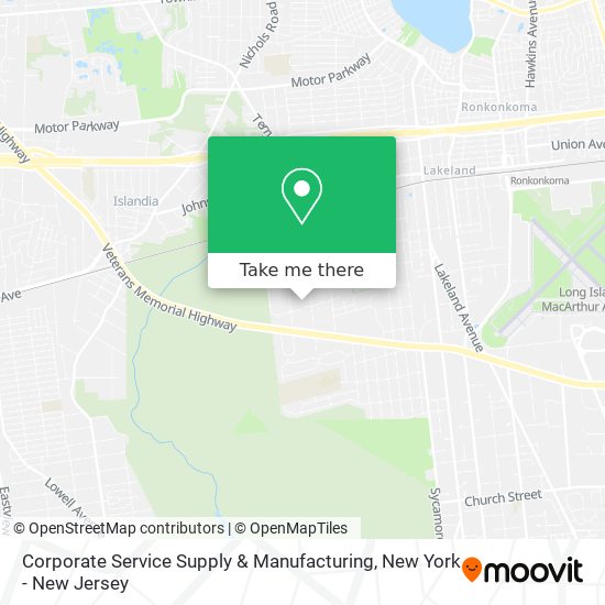 Corporate Service Supply & Manufacturing map