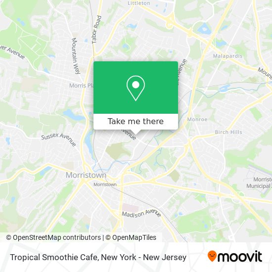 Tropical Smoothie Cafe map