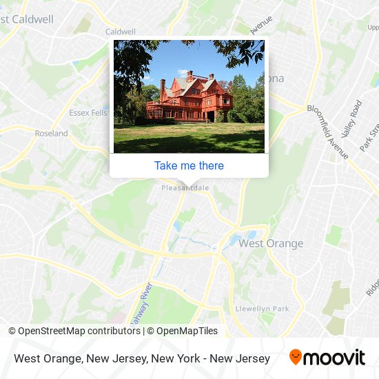 West Orange, New Jersey map