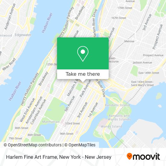 Harlem Fine Art Frame map