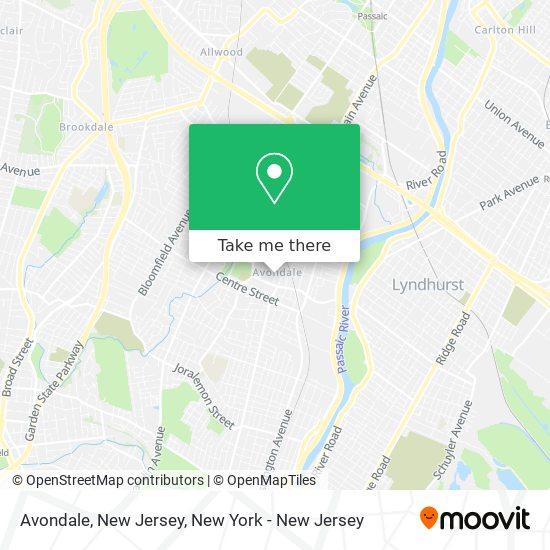 Mapa de Avondale, New Jersey