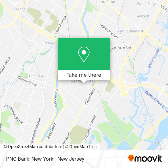 PNC Bank map