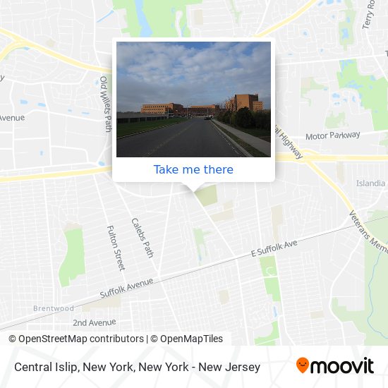Mapa de Central Islip, New York