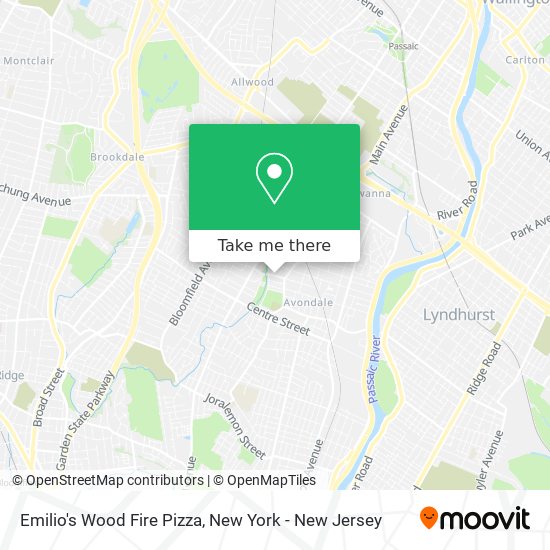 Emilio's Wood Fire Pizza map