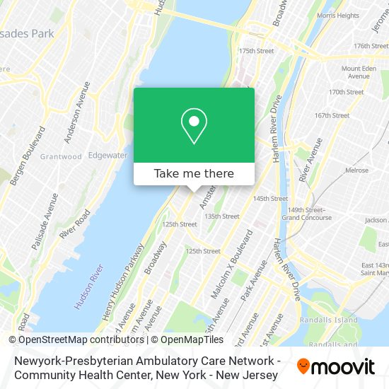 Mapa de Newyork-Presbyterian Ambulatory Care Network - Community Health Center