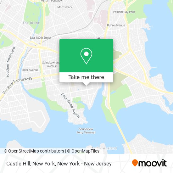 Mapa de Castle Hill, New York