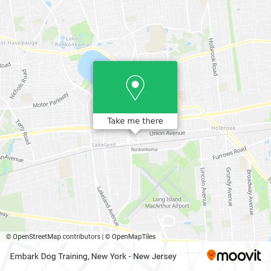 Embark Dog Training map