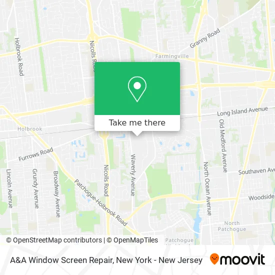 A&A Window Screen Repair map