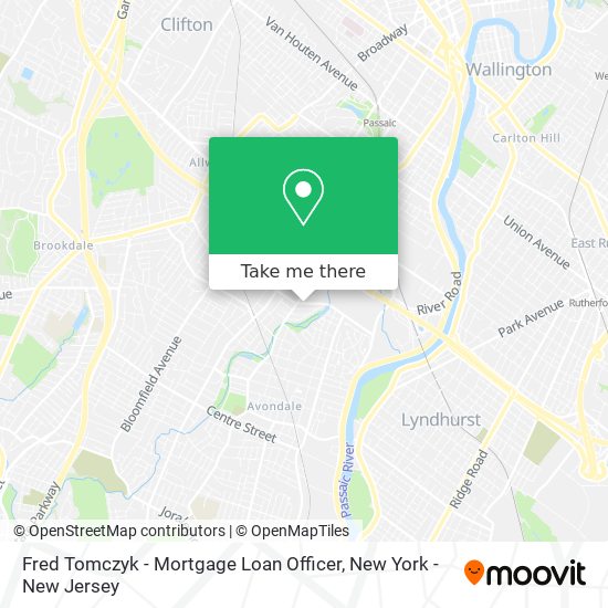 Mapa de Fred Tomczyk - Mortgage Loan Officer