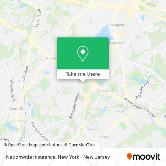 Nationwide Insurance map