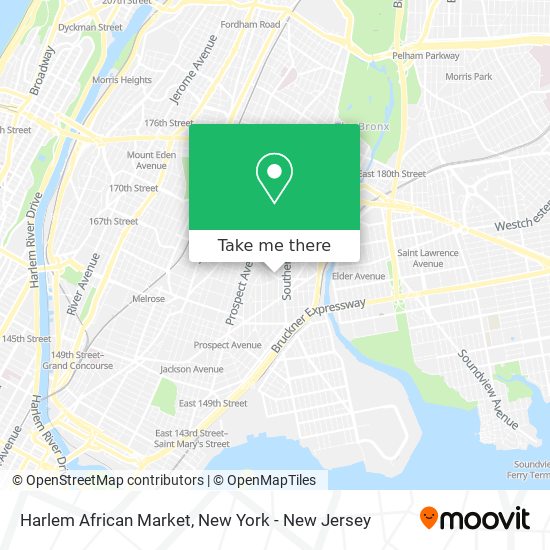 Mapa de Harlem African Market