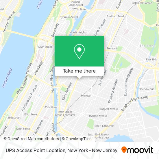 Mapa de UPS Access Point Location