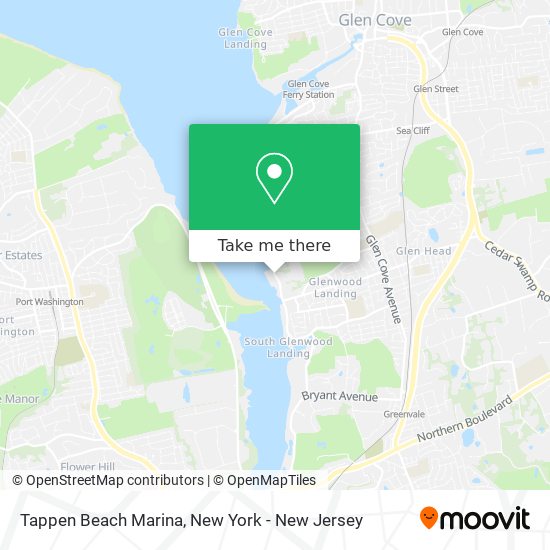 Tappen Beach Marina map