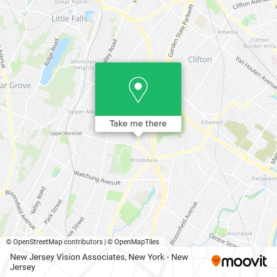 New Jersey Vision Associates map