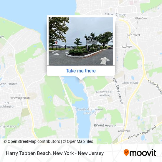 Harry Tappen Beach map