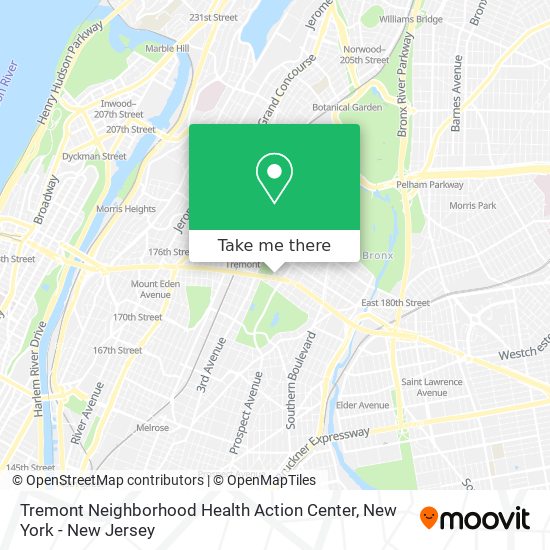 Mapa de Tremont Neighborhood Health Action Center