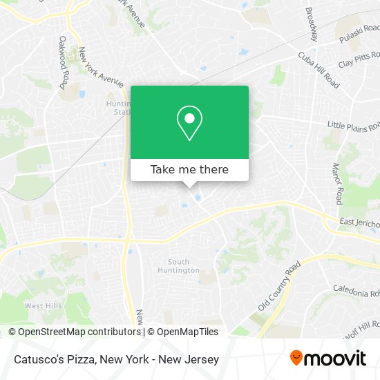 Catusco's Pizza map
