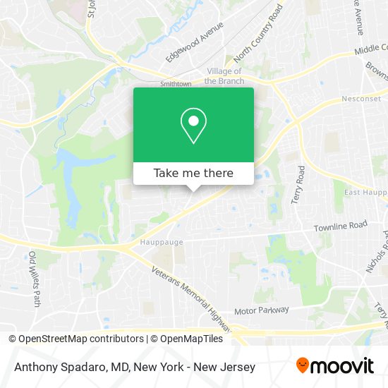 Anthony Spadaro, MD map