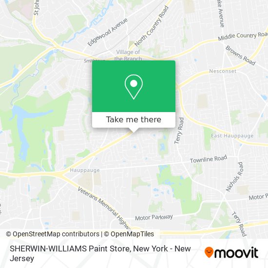 SHERWIN-WILLIAMS Paint Store map