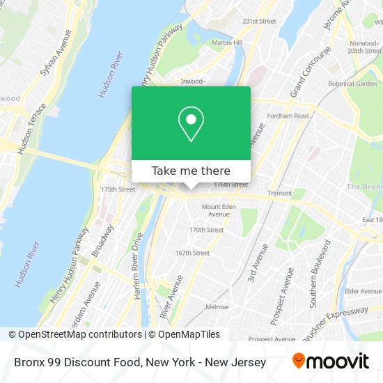 Bronx 99 Discount Food map