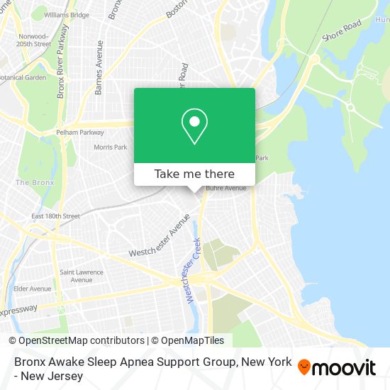 Mapa de Bronx Awake Sleep Apnea Support Group