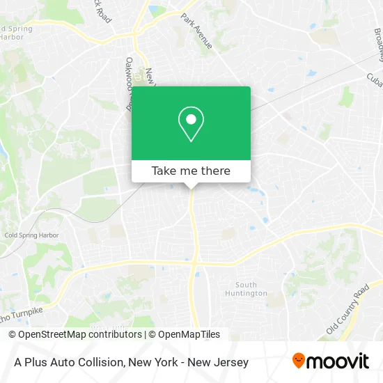 A Plus Auto Collision map