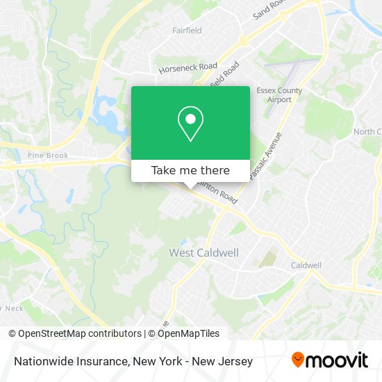 Mapa de Nationwide Insurance