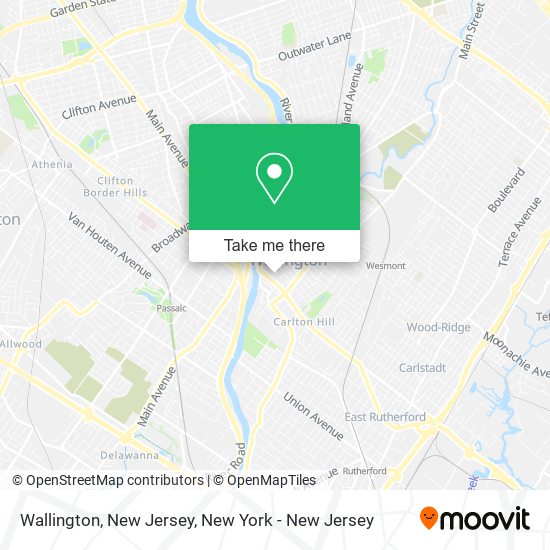 Wallington, New Jersey map