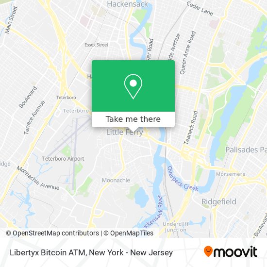 Mapa de Libertyx Bitcoin ATM