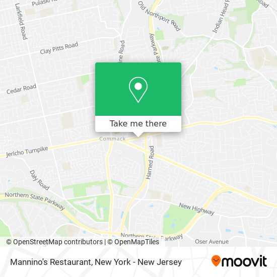 Mapa de Mannino's Restaurant