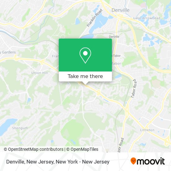 Denville, New Jersey map