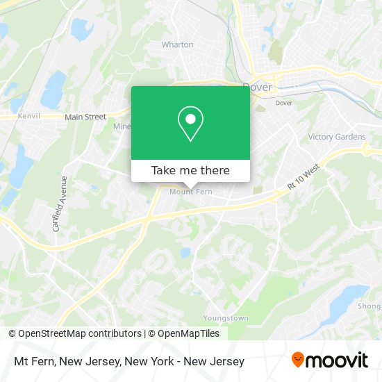 Mt Fern, New Jersey map