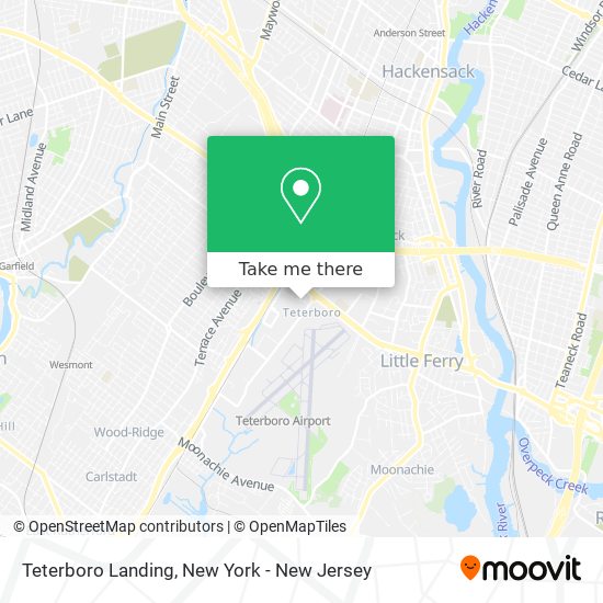 Teterboro Landing map