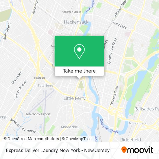 Mapa de Express Deliver Laundry