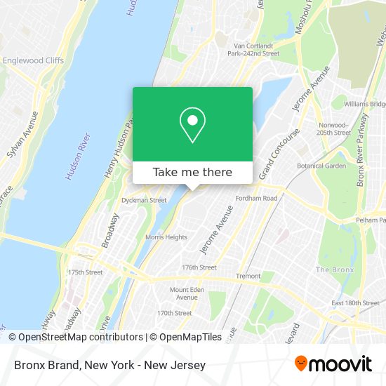 Mapa de Bronx Brand