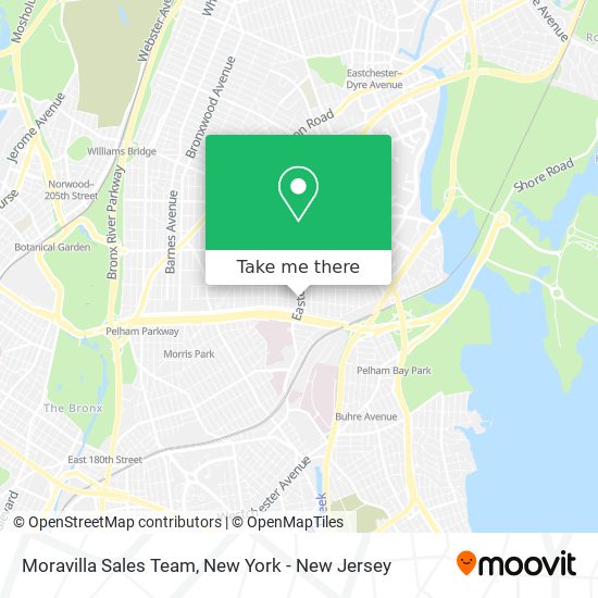 Moravilla Sales Team map