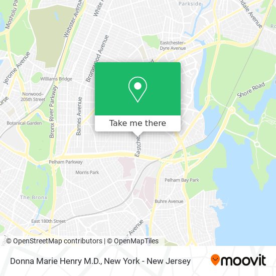 Donna Marie Henry M.D. map