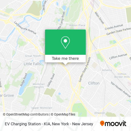 EV Charging Station - KIA map