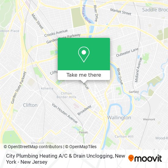 Mapa de City Plumbing Heating A / C & Drain Unclogging