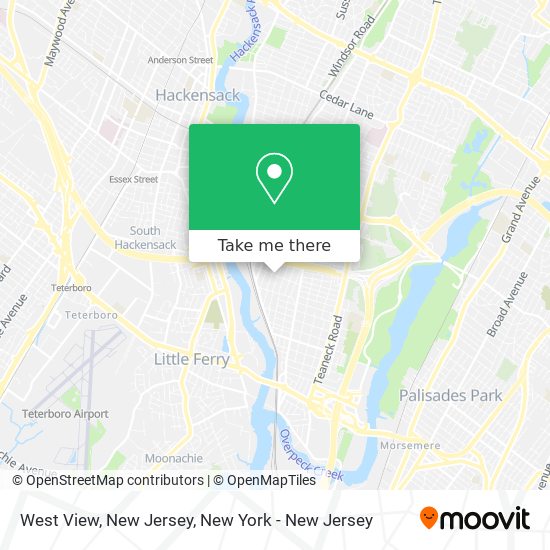 West View, New Jersey map