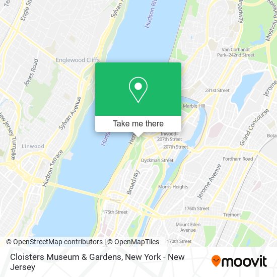 Cloisters Museum & Gardens map