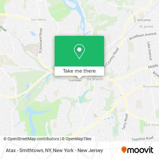 How to get to Atax Smithtown NY in Smithtown Ny by Train or Bus