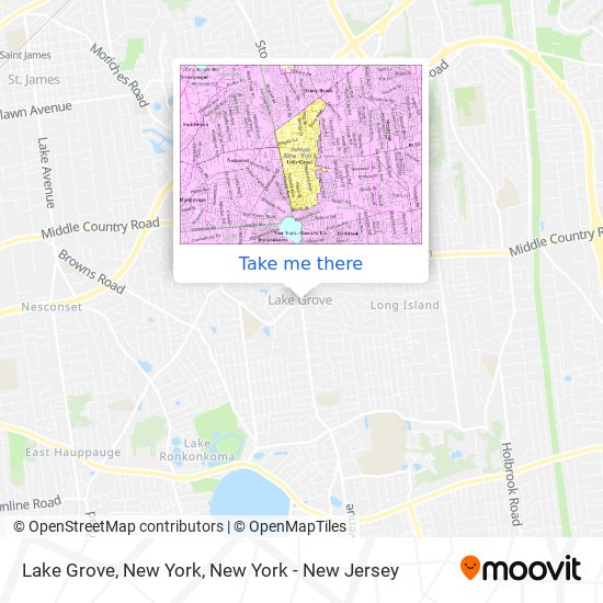 Lake Grove, New York map