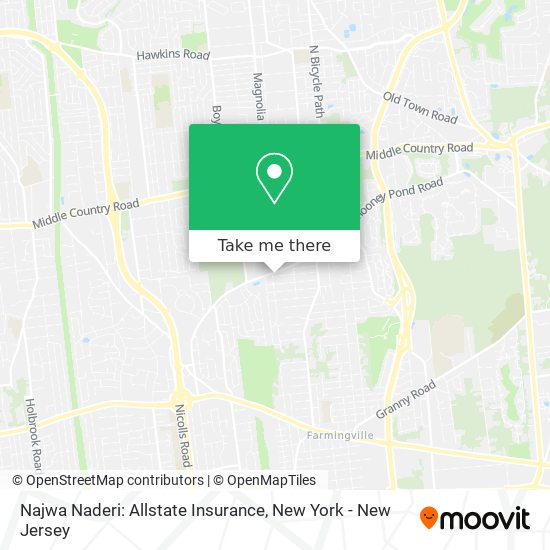Mapa de Najwa Naderi: Allstate Insurance